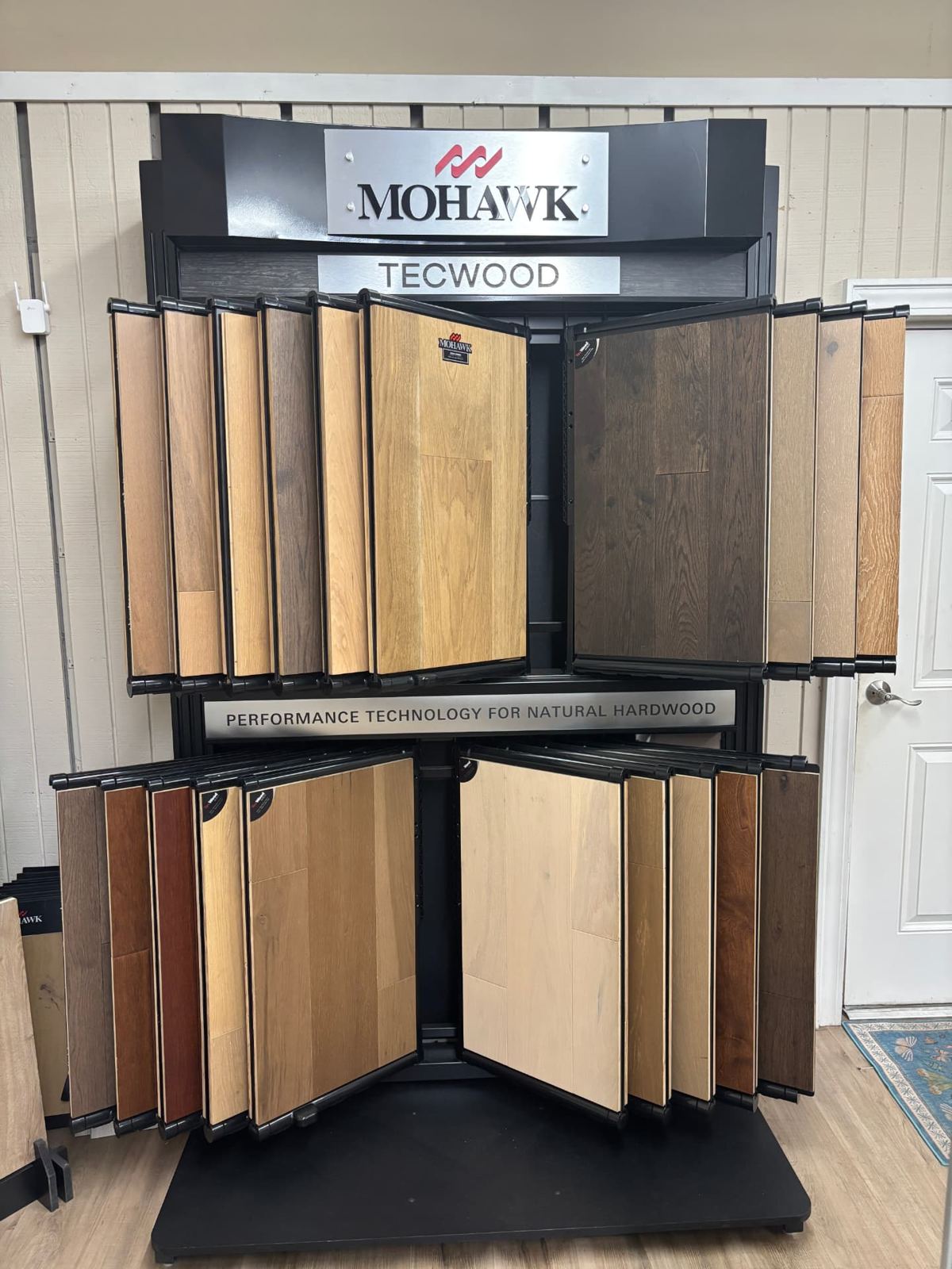 Mohawk TecWood hardwood sample display